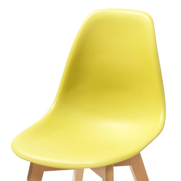 4er Set Stuhl Keeve Trendy Gelb Schalensessel Objektsessel