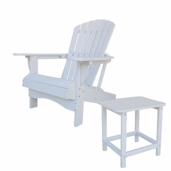 Adirondack Chair Comfort Weiß Adirondackchair Kunststoff mit Tisch