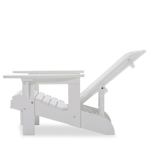 Adirondack Chair Comfort Recliner de luxe Weiß verstellbar Dackchair