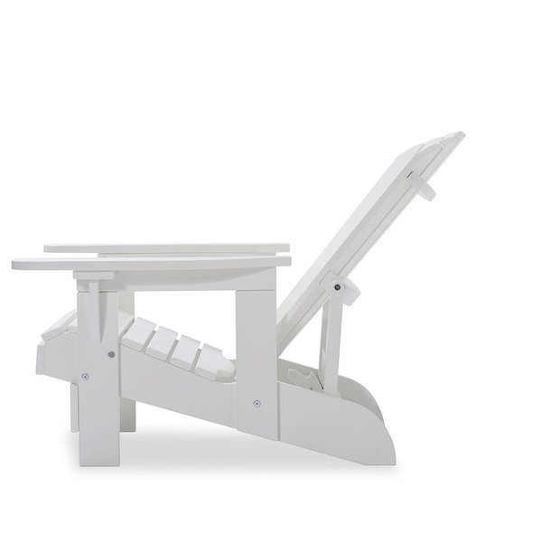 Adirondack Chair Set Comfort Recliner Luxe Weiß verstellbar Dackchair