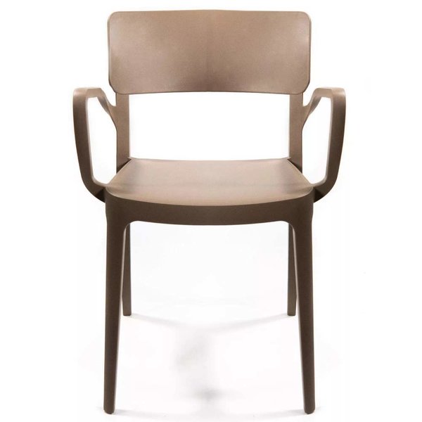 6er Set Veba Sessel Wing Sand Beige Kunststoff Gastrosessel