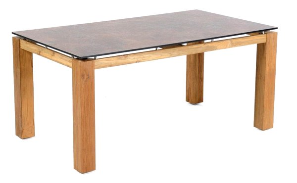 SP Gartentisch Base 160 x 90 cm Old Teak Tisch HPL