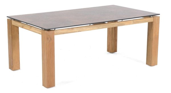 SP Gartentisch Base 160 x 90 cm Pure  Teak Tisch HPL