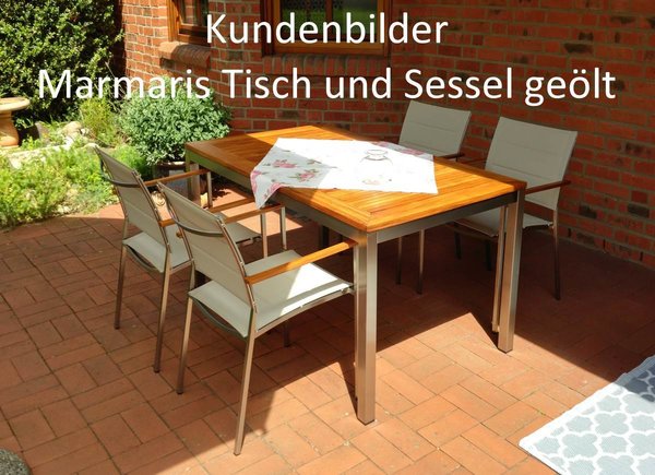 Lesli Living Ausziehtisch Marmaris 152/210 x 90 Gartentisch