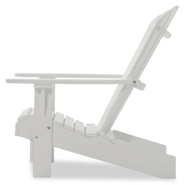 Adirondack Chair Comfort de luxe Set Weiß Adirondackchair Hocker